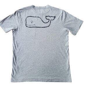 Vineyard Vines Men’s Gray Whale Logo Short Sleeve T-Shirt Size M